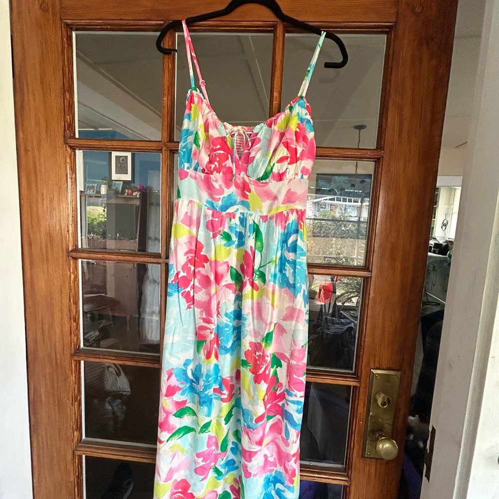 Old Navy Floral Multicolor Midi Dress